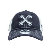 Load image into Gallery viewer, ‘Crossbone’ New Era 9TWENTY Adjustable Meshback Trucker Hat
