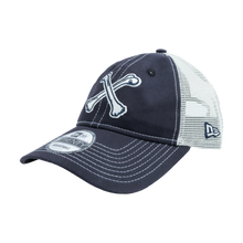 Load image into Gallery viewer, ‘Crossbone’ New Era 9TWENTY Adjustable Meshback Trucker Hat
