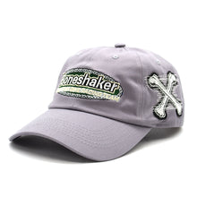 Load image into Gallery viewer, BoneshakerMTB - ‘Chainlink’ Gravel Grey Adjustable Hat
